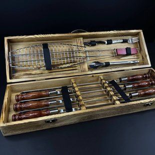 Набор шампуров в кейсе Grill Box-2 S. Шашлычный набор. Подарок мужчине Grill Box-2 S фото