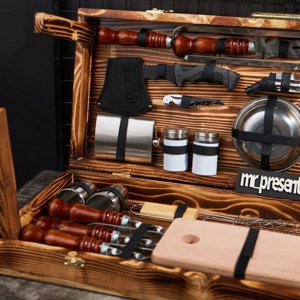Набір шампурів у кейсі Blackwood Plus L. Подарунок на свято Blackwood Plus L фото