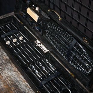 Набор шампуров в кейсе Blackwood set №4. Шашлычный набор. Подарок брату Blackwood set №4 фото