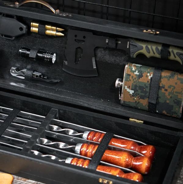 Набір шампурів у кейсі Blackwood №8. Шашличний набір. Подарунок чоловікові Blackwood №8 фото