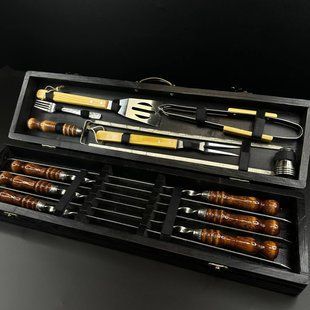 Набор шампуров в кейсе Grill Box 3 S. Шашлычный набор. Подарок мужчине Grill Box 3 S фото