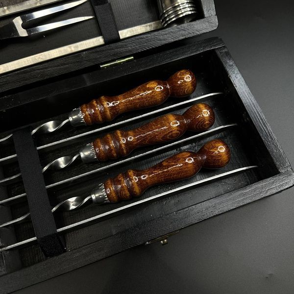 Набір шампурів у кейсі Grill Box 3 S. Шашличний набір. Подарунок чоловікові Grill Box 3 S фото