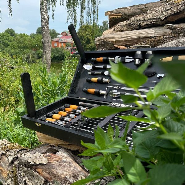 Премиальный набор шампуров в кейсе-столике для пикника Grill Master Pro Grill Master Pro фото