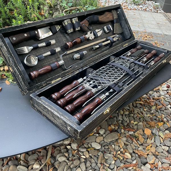 Подарочный набор шампуров в кейсе для пикника Viking Case Viking Case фото