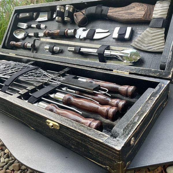 Подарочный набор шампуров в кейсе для пикника Viking Case Viking Case фото