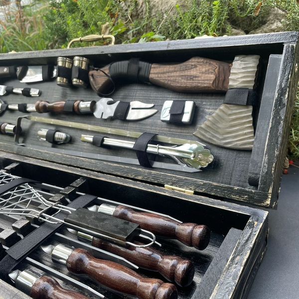 Подарочный набор шампуров в кейсе для пикника Viking Case Viking Case фото