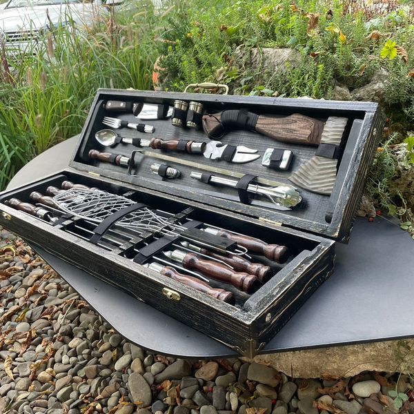 Подарочный набор шампуров в кейсе для пикника Viking Case Viking Case фото