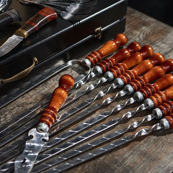 Набор шампуров в кейсе Grill Plus L. Подарок на праздник Grill Plus L фото