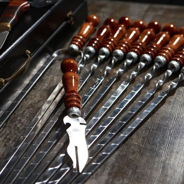 Набор шампуров в кейсе Grill Plus L. Подарок на праздник Grill Plus L фото