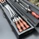 Набор шампуров в кейсе Blackwood mini black.Шашлычный набор. Подарок мужчине Blackwood mini black фото 4